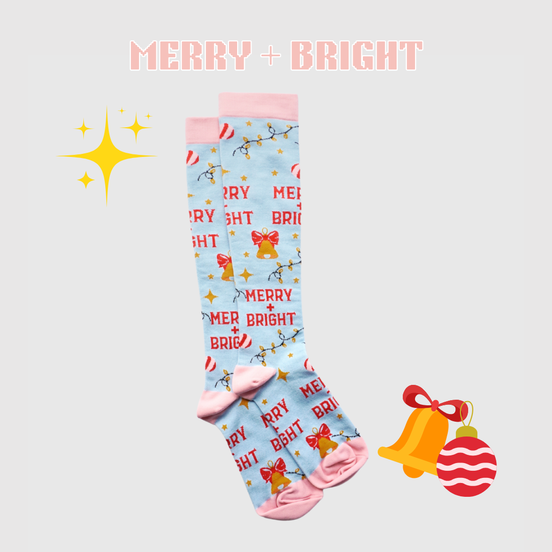 MERRY + BRIGHT COMPRESSION SOCKS