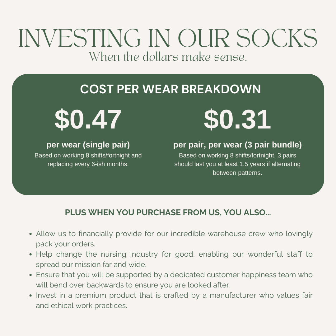 BLUE RAINBOW COMPRESSION SOCKS