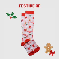FESTIVE AF COMPRESSION SOCKS