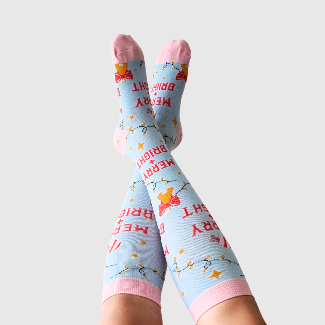 MERRY + BRIGHT COMPRESSION SOCKS