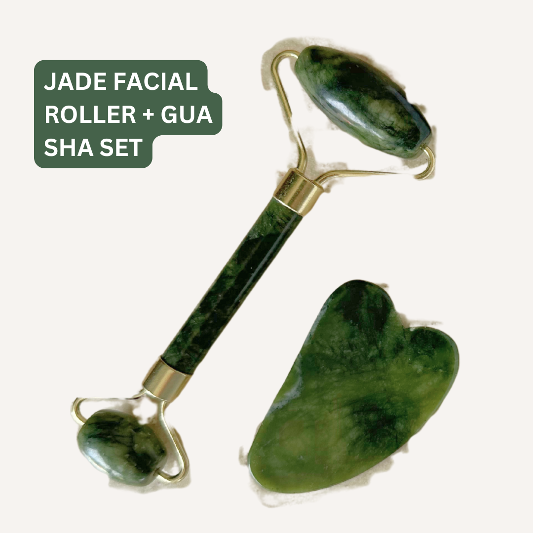 Jade Roller + Gua Sha Set